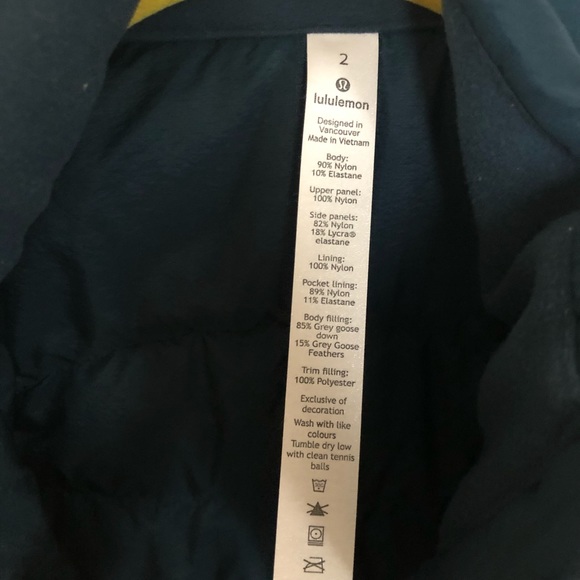 Lululemon Down for it all Vest 2 - Picture 2 of 3